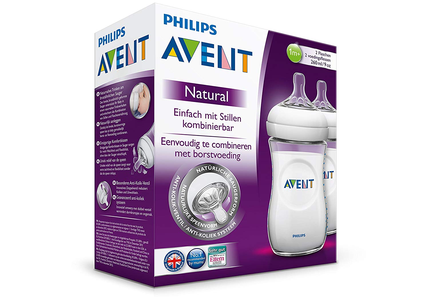 Bình đôi Avent Nano SCF693/23(260ml)(đôi)